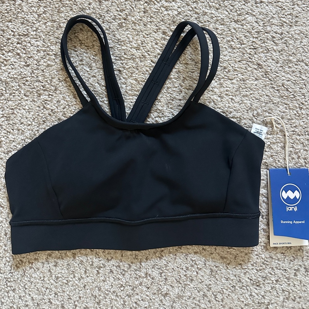Janji Women’s Black Pace Bra sz XS